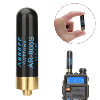 LinkMejor AR-805S Dual Band Antenna 144MHz 430MHz 10W SMA-Female Connector High Gain Compact Design for Handheld Radios