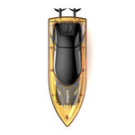 LinkMejor S13 RTR 2.4G RC Boat LED Light Capsized Reset High Speed Racing Waterproof Ship Vehicles Models Toys