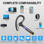 H03 bluetooth Earbuds Single Wireless Earphone Dual Mic Noise Cancelling 88H Playtime Power Digital Display Touch Control Voice Assistant Earhooks Wireless Headphones
