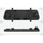 904 10 Inch 1080P Rearview Mirror Dash Cam 2.5D IPS Touch Screen Night Vision G-sensor 24H Parking Monitor
