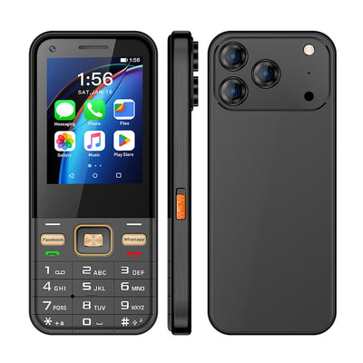 LinkMejor F26 PRO Mini 2.8-inch Android 8.1 2GB RAM 16GB ROM Dual SIM Card 2200mAh Battery Torch Button Large Press Keys 4G Quad Core Type-C Smart Mobile Phone