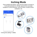 Tuya Smart WiFi/Zigbe Switch Module 10A Dry Contact Inching Mode for Motor Mini Relay App Timer Remote Voice Control with Alexa Google Home