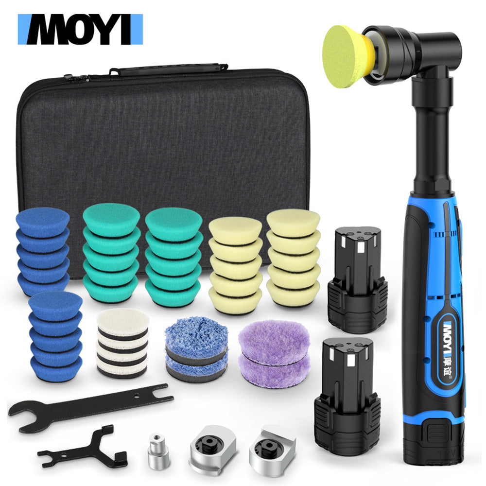 LinkMejor Portable Handheld Electric Polishing Machine Car Polishing Waxing Glaze Sealing Machine 5 Adjustable Speed Levels Car Polishing Maintenance