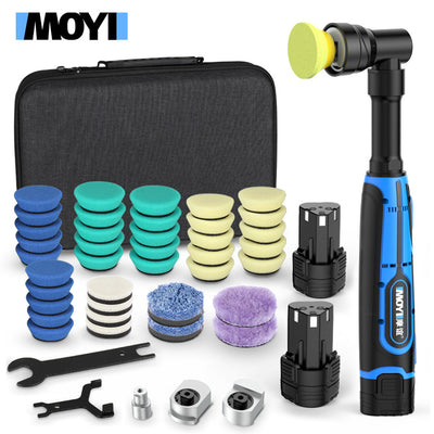 LinkMejor Portable Handheld Electric Polishing Machine Car Polishing Waxing Glaze Sealing Machine 5 Adjustable Speed Levels Car Polishing Maintenance