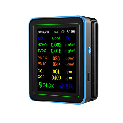 ZN-MT28 12-in-1 Air Quality Detector WiFi Carbon Dioxide Monitor PM2.5 PM10 TVOC HCHO CO CO2 Temperature Humidity Meter Smart APP Monitoring
