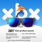 LinkMejor xbx A01 A01+ Smart AR Glasses 50° FOV 147 Inch Screen 1600 nits 120Hz 3DoF Gaming Movie Display 62g Ultra Light Smart Glasses