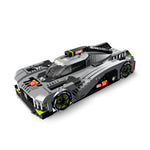 Eikee MOC City Flame Racing Car Model Building Blocks 16 Grids Sports Vehicle Bricks Toy for Kids Festival Gift