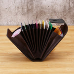 Men Genuine Leather Credit Card Holder Wallet Men Multi Card Slot ID Credit Case Card Case Money Bag Coin Purse Pocket Bag