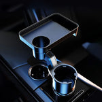 360° Adjustable Car Cup Holder Extender Multi-Function Drink Holder with Food Table Snack Base Tray Coffee  Burger Storage Box Small Table