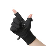 LinkMejor Winter Warm Bike Gloves Touch Screen Outdoor Windproof Waterproof Cold-proof Gloves for Driving Cycling Fishing Skiing