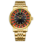 LinkMejor Stylish Dial Design Men's Quartz Watch Waterproof Luminous Business Casual Wristwatch