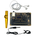 Kazoo Synthesizer Effect Processor 24Bit 48kHz Adjustable Sampling Rate Rechargeable Compatible with Electric Guitar Oscillator Sound Audio Visualization MIDI Patch Sharing Portable Music Device