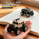 LinkMejor HG4-469 RTR 1/64 2.4G RWD Mini H1 Alloy Army Military Truck RC Car Off-Road LED Light Three Speed Support App Remote Control Vehicles Models Pocket Toys Desktop Collection Gift For Boys
