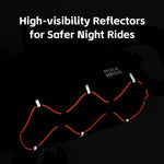 LinkMejor 2.2L Cycling Bicycle Front Bag 100% Polyester Three-point Fixation Stability High-visibility Reflectors Portable  Shoulderbag for MTB Road Bike