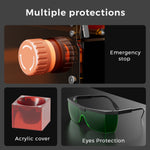 [EU/US/UK Direct] LONGER Ray5 miniS 2.5W Laser Engraver 130x140mm Work Area 0.04mm Ultra Fine Spot 12000mm/min Speed WiFi App Control Lightburn Support for Wood Metal Acrylic