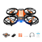 4DRC V8 Mini WiFi FPV with HD Camera Gesture Control Stunt Tumbling Colorful LED Lights Grid Full Protection Child Gift RC Toys Drone Quadcopter RTF