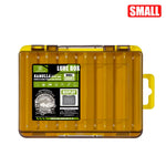 LinkMejor 12/14 Compartments Double Sided Fishing Tackle Box Y-slot Fishing Gear Organizer Fishing Tool Storage Case