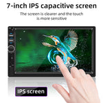 F7018C 7 Inch Touch Screen Single 1DIN MP5 Car Navigation System USB Bluetooth FM Radio Android Auto Apple CarPlay