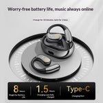 LinkMejor AC360 OWS Earbuds bluetooth Earphone 14.2mm Titanium PU Diaphragm AAC Audio Open-ear Earhooks Headphones with Mic