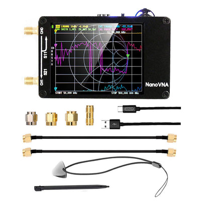 NanoVNA-PCB 10KHz-1.5GHz MF HF VHF UHF Digital Vector Network Antenna Analyzer Support 32G SD Card
