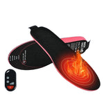 LinkMejor 1 Pair EVA Unisex Electric Heated Insoles Wireless Remote Control Thermal Rechargeable Smart Heating Warm Pad for Winter Sports