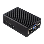 Raspberry Pi 5 Passive Cooling Case Aluminum Alloy Dissipation Striped Shell Box