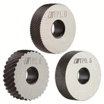 7pcs Steel Dual Wheel Knurling Tool Set with Diagonal Linear Knurl Wheel 0.5/1/2mm Pitch