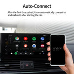 2 in 1 Wireless CarPlay Adapter Android Auto Bluetooth 5.0 Dual Band WiFi USB Connection Auto Connect OTA Update Plug and Play