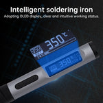Intelligent Portable Welding Pen Type-C Interface 18-100W Adjustable Power OLED Display Fast Heating Temperature Control 80-450℃ 176-842℉