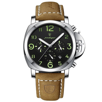 LinkMejor Multifunctional Luminous Men's Quartz Watch Luxury Business Casual Male Wristwatch Calendar Waterproof