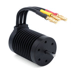 LinkMejor HOBBY M2845/M540 All Black Waterproof Brushless Motor W/ M45A Waterproof ESC 4.0 Connector Suitable for 1/14 Model RC Car Parts