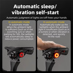 LinkMejor Q5 Mini Smart Auto Bike Taillight Vibration Sensing Light Sensitivity Brake Rear Light IPx6 Waterproof Type-C Charging Bicycle Lump for MTB Road Night Cycling