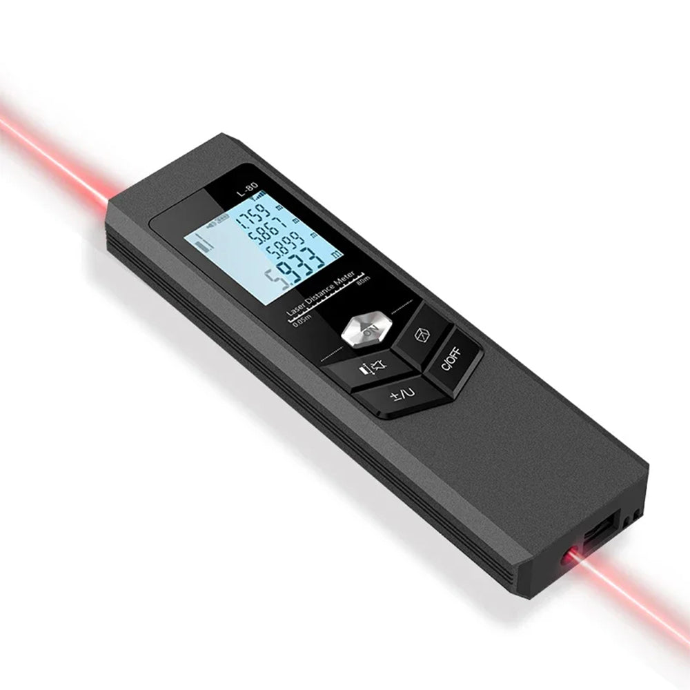 120M Two-Way Laser Rangefinder USB Rechargeable High Accuracy Portable Distance Meter Compact Lightweight for Construction Surveying and Home Use