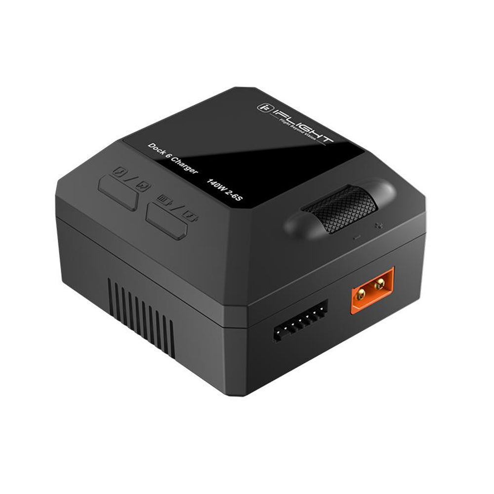 iFlight Dock 6 Intelligent Charger DC 140W 10A for 2-6S LiPo LiHv Battery Charge