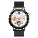 HW52 1.28inch HD Screen bluetooth Call ECG+PPG Non-invasive Blood Glucose Testing Heart Rate Blood Pressure Blood Oxygen Monitor Sleep Monitoring Multi-sport Modes Music Playback IP67 Waterproof Smart Watch