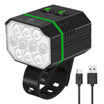 1500Lm Super Bright Bike Headlights IP67 Waterproof Various Lighting Modes Type-C Fast Charge Aluminum Alloy Bicycle Front Light Flashlight