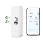 Tuya WiFi Indoor Smart Temperature Humidity Sensor Hygrometer Battery Powered APP Monitoring For Alexa Google Home Voice