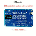 BT180 bluetooth 5.3 Transmitter Receiver FM Radio USB Audio Decoder PC Soundcard EQ Modes AUX Input 2800mAh Battery Long Playtime High Quality Audio Streaming
