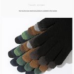 LinkMejor USB Charging Touchscreen Heated Gloves Knitted Thermal Coldproof Winter Warm Gloves for Outdoor Sports