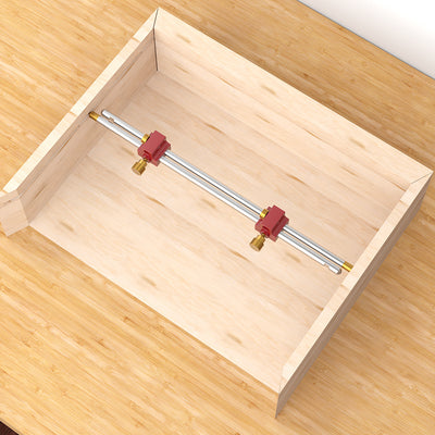 LinkMejor 3 In 1 Modular Bar Gauge Bar Clamping Positioning Compass Tool Woodworking Scribe Circle Drawing Ruler for for Inside Corner / Outside Measurements