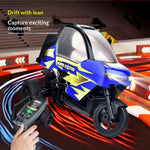 Geeks X801 RTR 1/8 2.4G RWD RC Car Tricycle Motorcycle Full Proportional Control LED Light Stunt Drift Remote Control 50 Minutes Playing Time Vehicles Models Toys