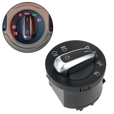 Car Headlight Switch Fog Light Knob For Golf Jetta MK5 MK6 GTI Passat B6 B7 CC Touran Tiguan 5ND941431A 5ND941431B
