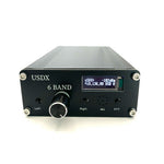LinkMejor uSDX 6 Bands SDR Transceivers 80m 40m 20 17m 15m 10m QRP SSB/CW HF Transceivers 5W Aluminium Cover 0.9 Inch OLED Display