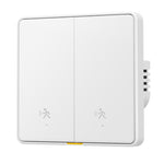 LinkMejor Tuya Smart Zigbe 10G Motion Sensor Radar Switch Single Live Wire/Neutral Live Wire APP Remote Control Human Motion Detection Alarm No Required Voice Control