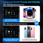 Wireless CarPlay Adapter Android Auto USB Dongle OEM Wired Upgrade 5G WiFi BT 5.0 Plug and Play Fast Connection