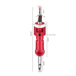 Woodworking Step Drill Bit Countersink Drill Bit with Adjustable Depth Stop 82 Degree Carbide Tipped with Replaceable Pilot Drill Bit1/4" Quick Release Hex Shank for Woodworking Pilot Screw Holes
