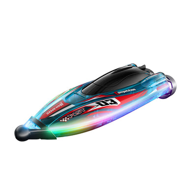 JJRC-S25-YW 2.4G High-Speed RC Boat Dual Brushless Motors Colorful Lights Waterproof Collision-Resistant Vehicle Models