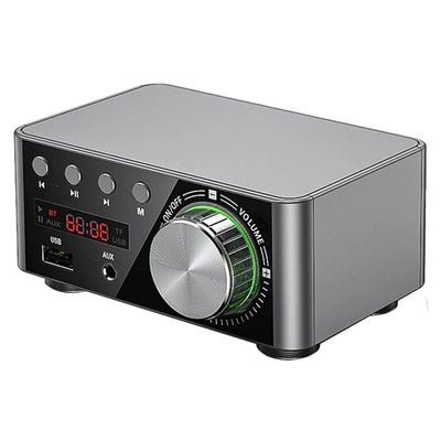 bluetooth Digital Power Amplifier D-Class Mini Amplifier HiFi Sound MP3 Player Lossless Player Mini Audio Hifi Bluetooth 5.0 Power Class D Amplifier Tpa3116 Digital Amp 50Wx2 Home Audio Car Marine USB/AUX IN