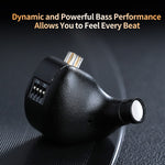KZ-ZS12 PRO X 5BA+1DD Tuning Earbuds 12 Drivers HiFi Bass In-Ear Monitor Earphone 3.5mm Wired Earbuds with Detachable Cable
