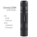 Convoy S26A LED 26800 /26650 Flashlight Long Runtime Torch Lamp Work Light Camping Lanterne Latarka Zaklamp Lamp